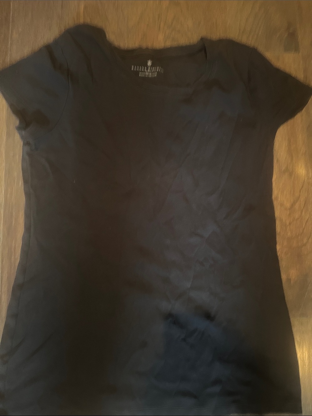 Banana Republic Black Short Sleeve Scoop Neck Tee